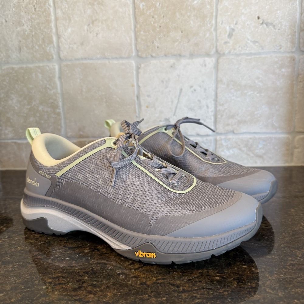 Dansko Makayla Sneakers Women's 38 Gray Lace-Up Low Top Waterproof